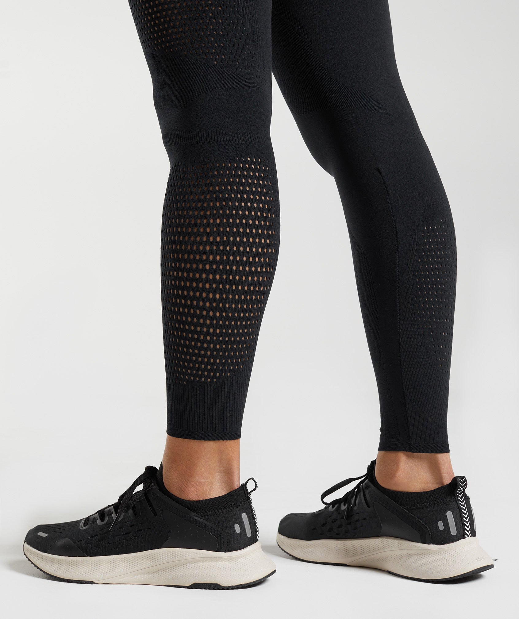 Gymshark Warp Knit Gradient Tights - Black