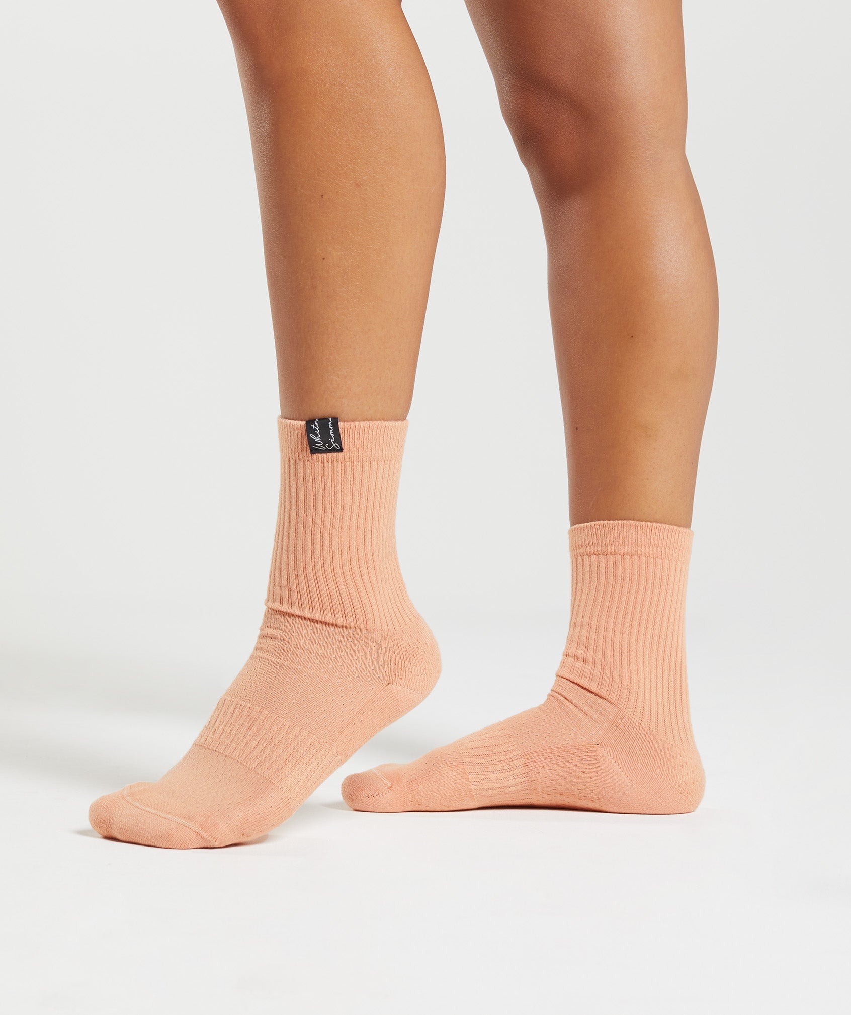 Gymshark Whitney Tab Crew Socks 1pk - Sea Kelp Green