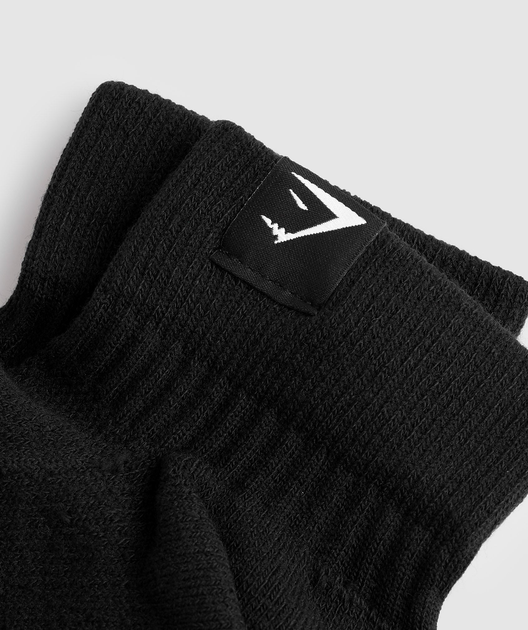 Woven Tab Sneaker Socks 3pk in Black - view 4