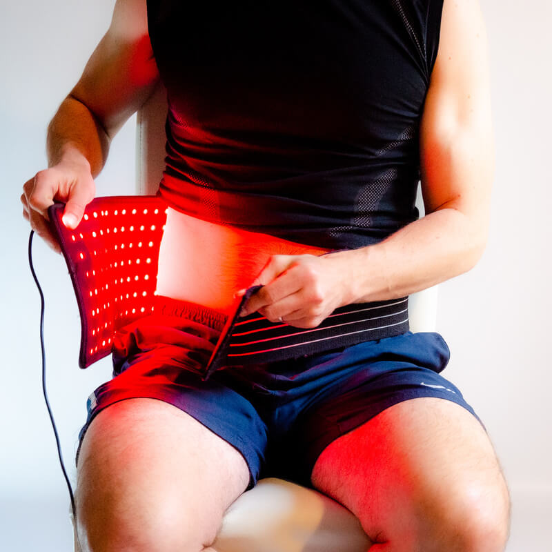 back pain red infrared light therapy treatment at home
