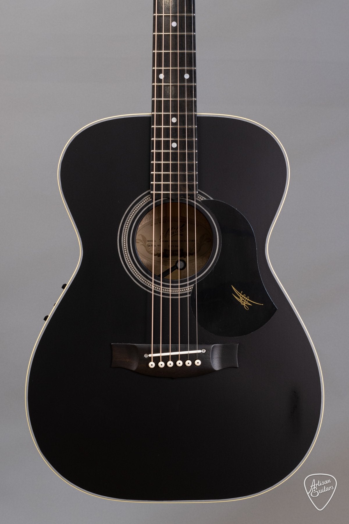 black maton acoustic guitar