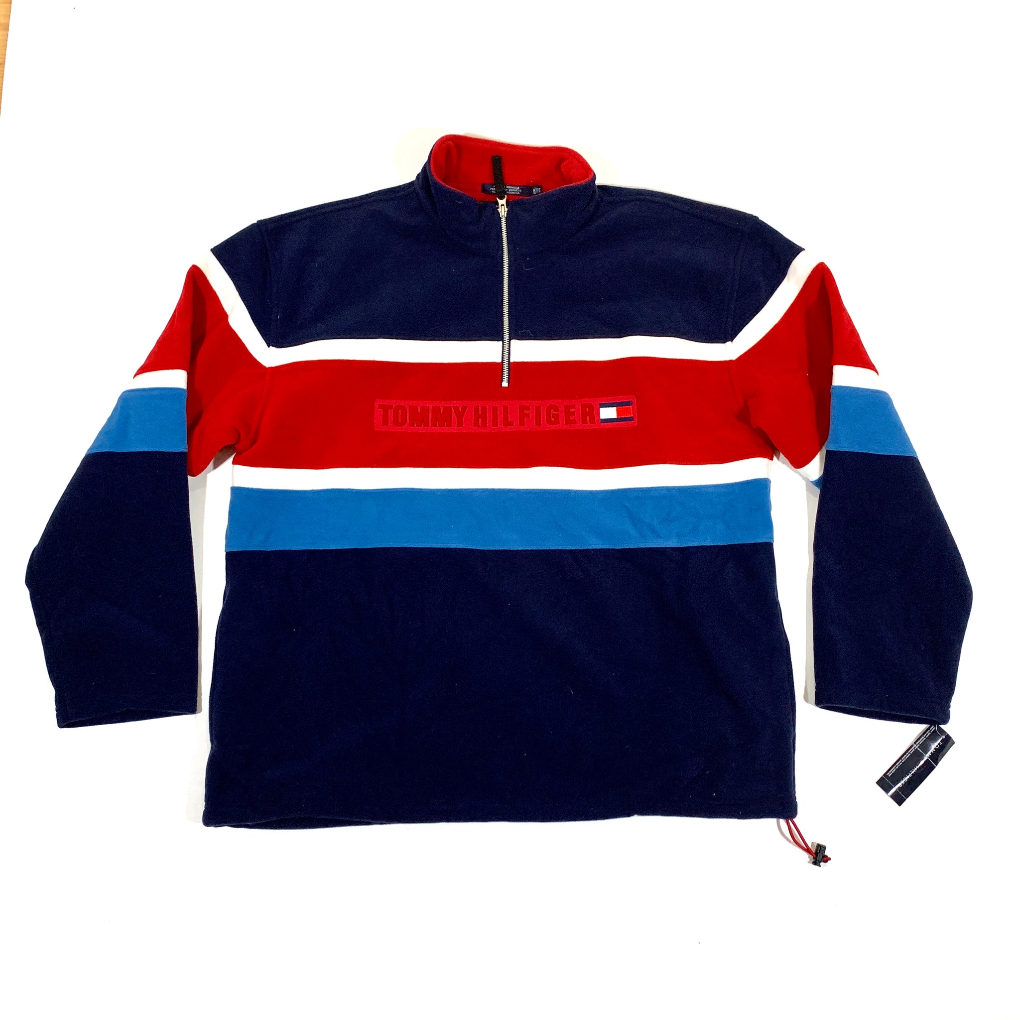 tommy hilfiger fleece quarter zip