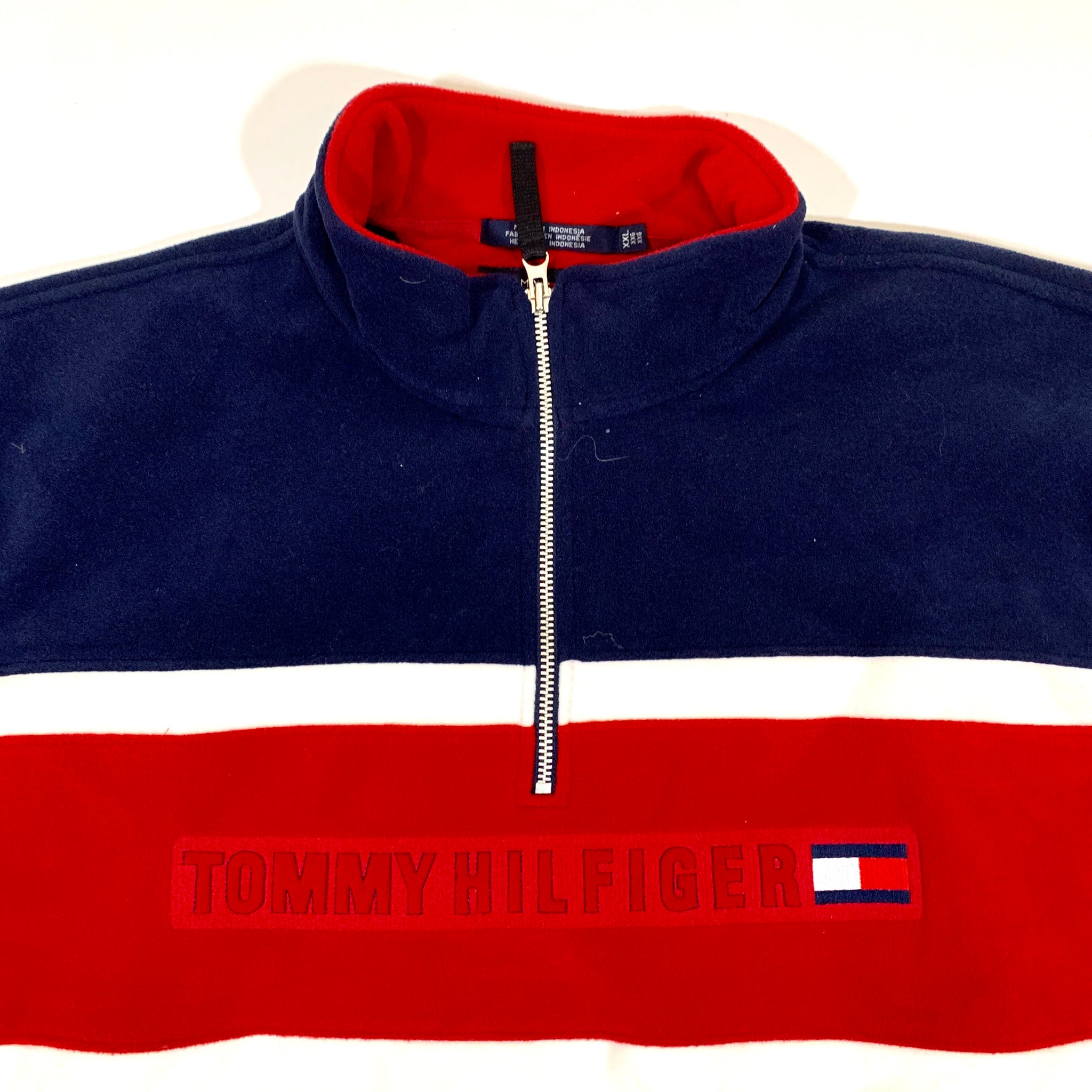 tommy hilfiger half zip fleece