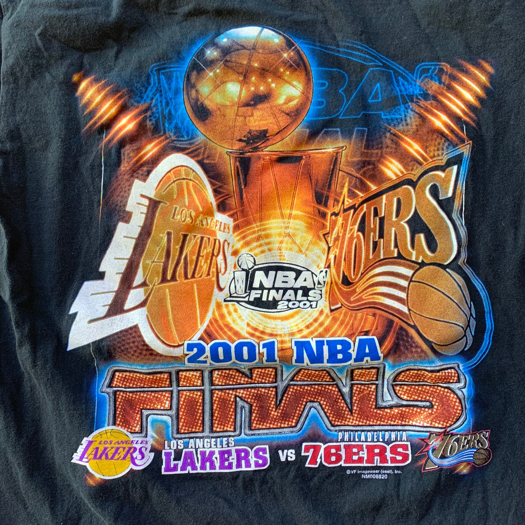 Nba 2001 Lakers Vs 76ers Finals T Shirt Homebase610