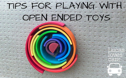 open ended toys | Grimms rainbow| Lucas loves cars 