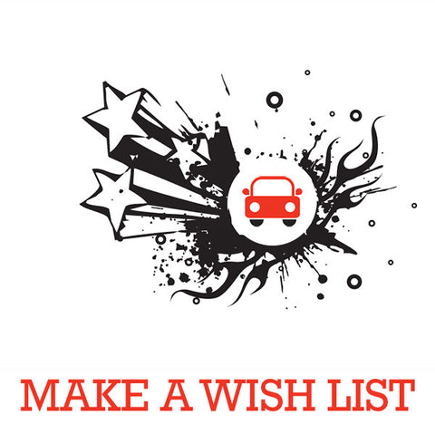 make a wishlist | Lucas loves cars 