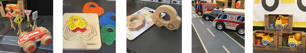 cars and trucks wooden toys