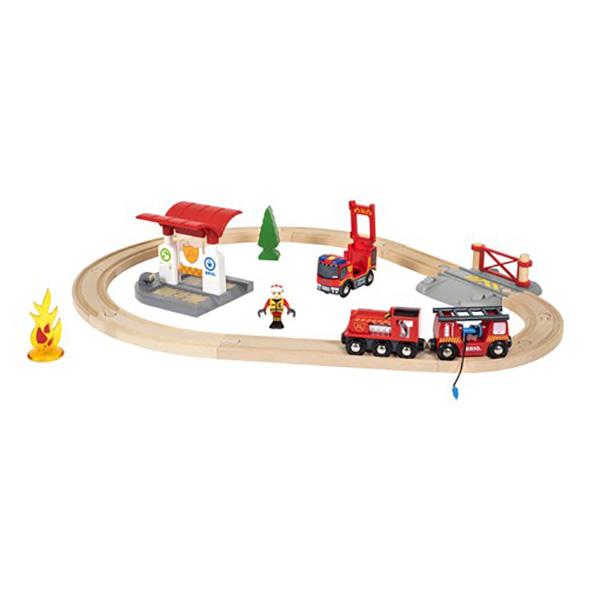 fire truck train set