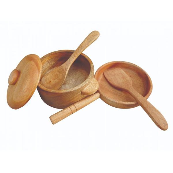 kids wooden pans