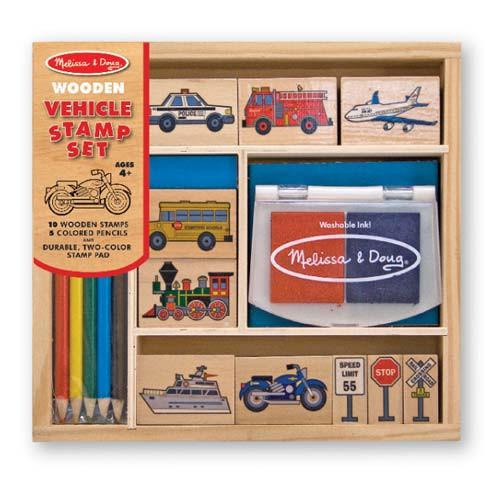 melissa and doug vehicle stamp set