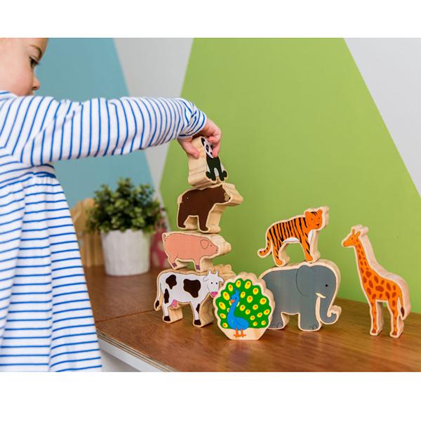 wooden animal blocks