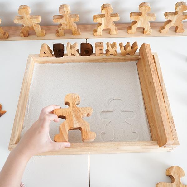 wooden sand toys