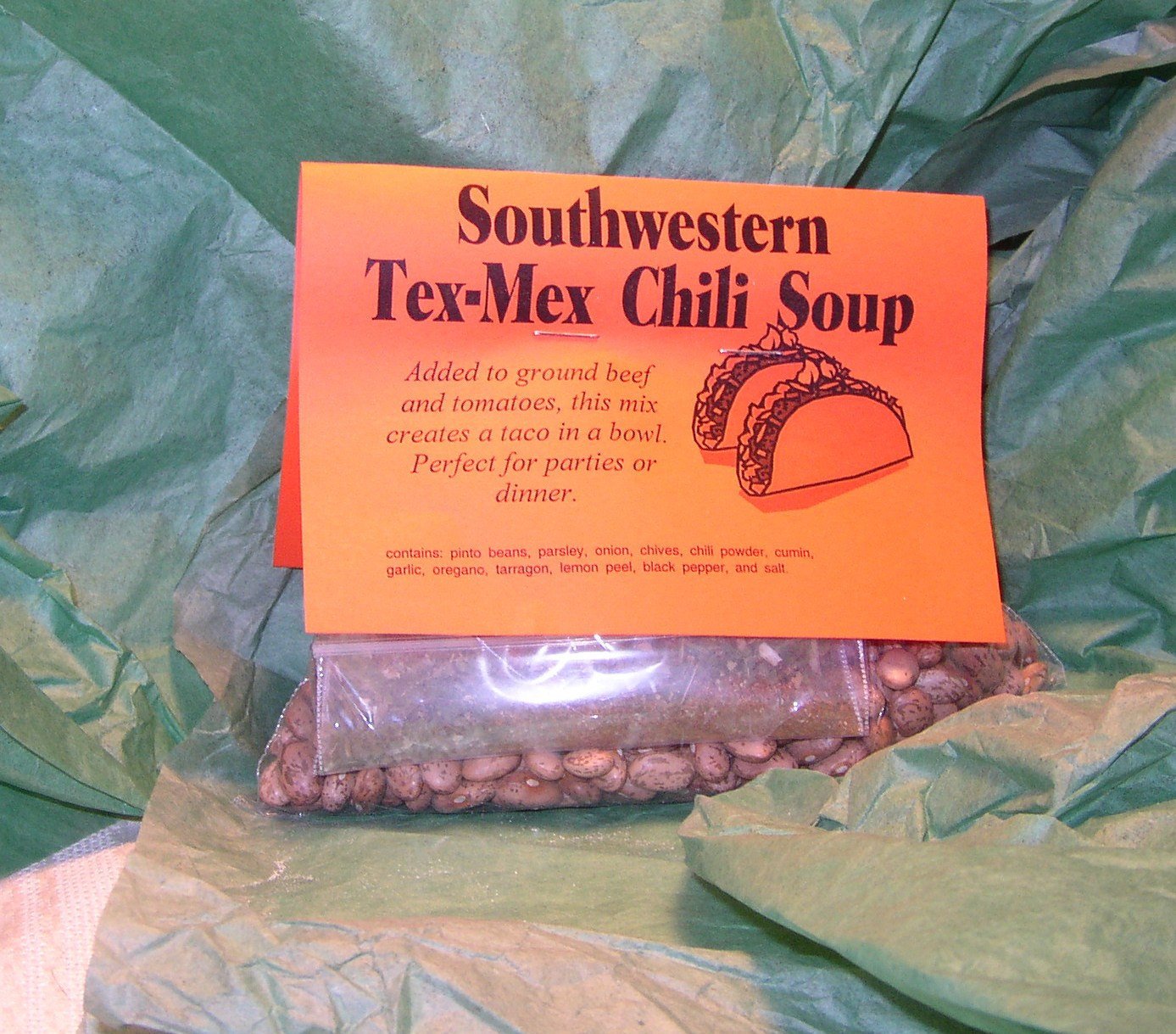 Southwest Tex Mex Chili Soup Mix, Gourmet Soup at home, dry mix