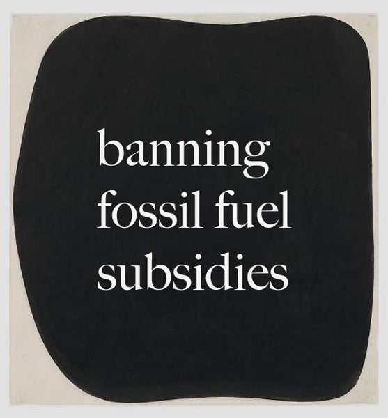 Banning fossil fuel subsidies