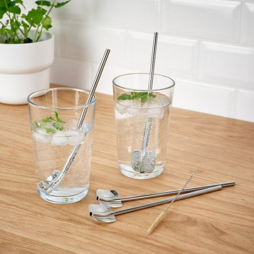 IKEA FÖRNYANDE Drinking Paper Straw-100-Pack-Sustainable Sipping