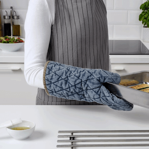 MARIATHERES Oven mitt, gray - IKEA