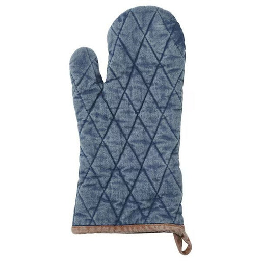 TORVFLY Oven mitt, patterned/green - IKEA