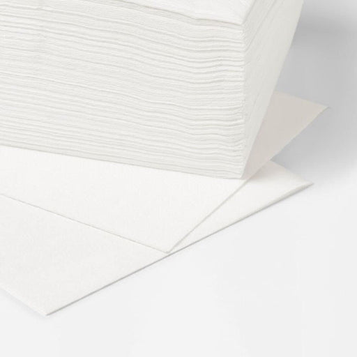 FANTASTISK Paper napkin, white, Length: 15 ¾ Package quantity: 100 pack -  IKEA