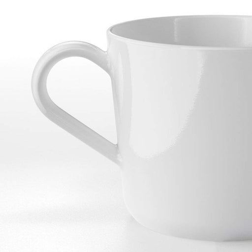 UPPLAGA Cup and saucer, white, 8 oz - IKEA