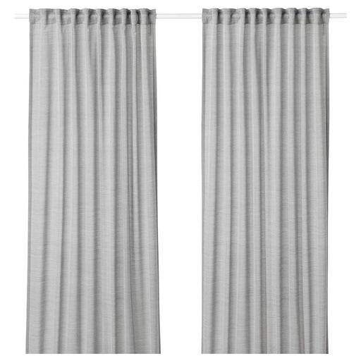 Buy Ikea LENDA Curtains with tie-Backs, 1 Pair, White, 140x150 cm