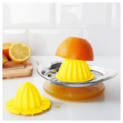 VIDEVECKMAL Dish brush with soap dispenser, bright orange - IKEA