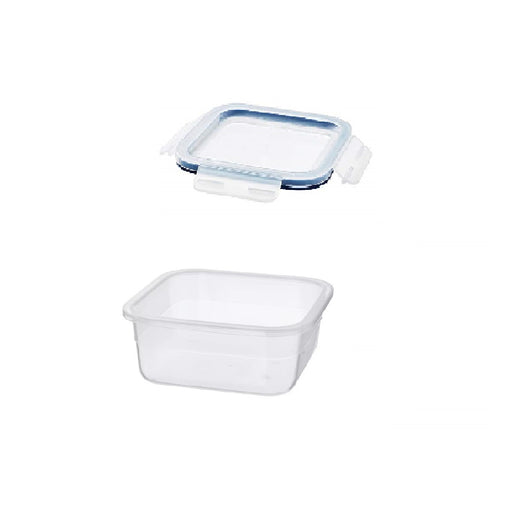 HAVSTOBIS Food container with lid, set of 5, clear/multicolor - IKEA