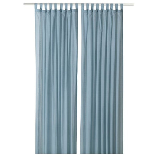 Buy Ikea LENDA Curtains with tie-Backs, 1 Pair, White, 140x150 cm