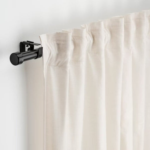 HUGAD Curtain rod, black, 47-83 - IKEA