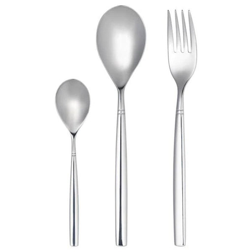 FINSKUREN Travel flatware with case, stainless steel/black - IKEA