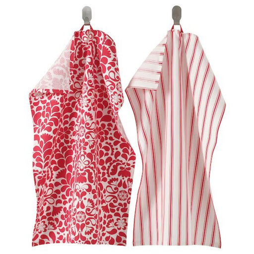 MARIATHERES Dish towel, linen beige/stripe, 20x28 - IKEA
