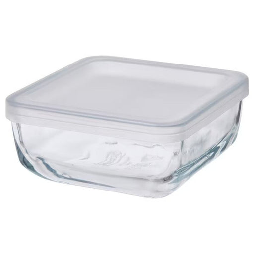 HAVSTOBIS Food container with lid, set of 5, clear/multicolor - IKEA