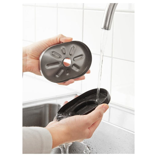 KROKFJORDEN Soap dish with suction cup, zinc plated - IKEA