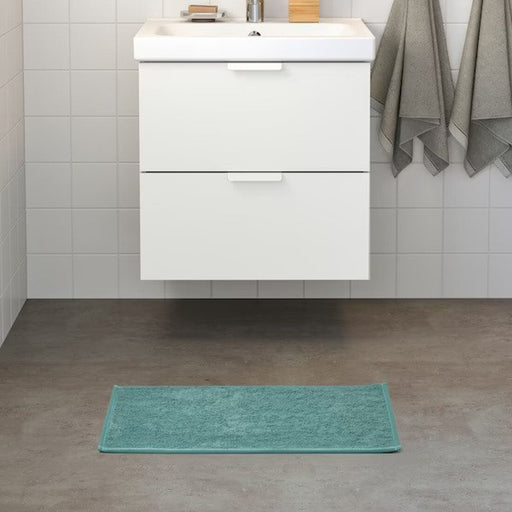 DOPPA Bathtub mat, gray-green, 13x33 - IKEA