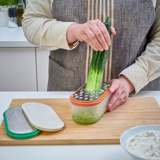 TABBERAS Vegetable slicer, set of 4, stainless steel/green - IKEA