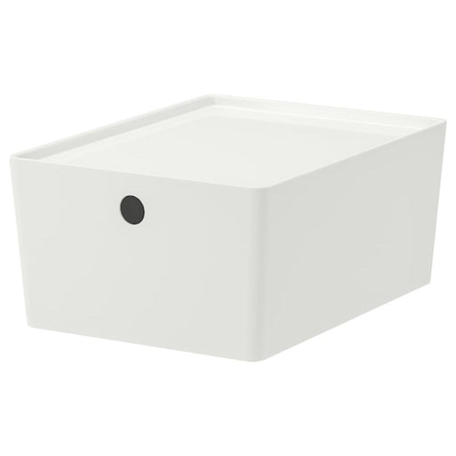 KUGGIS Box with lid, white, 5x7x3 ¼ - IKEA