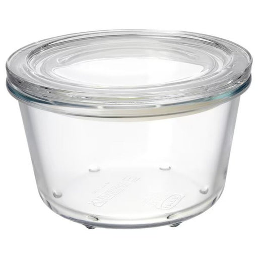 HAVSTOBIS Food container with lid, set of 5, clear/multicolor - IKEA