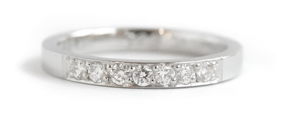 Commission a platinum and diamond wedding or eternity ring handmade by Sue Lane