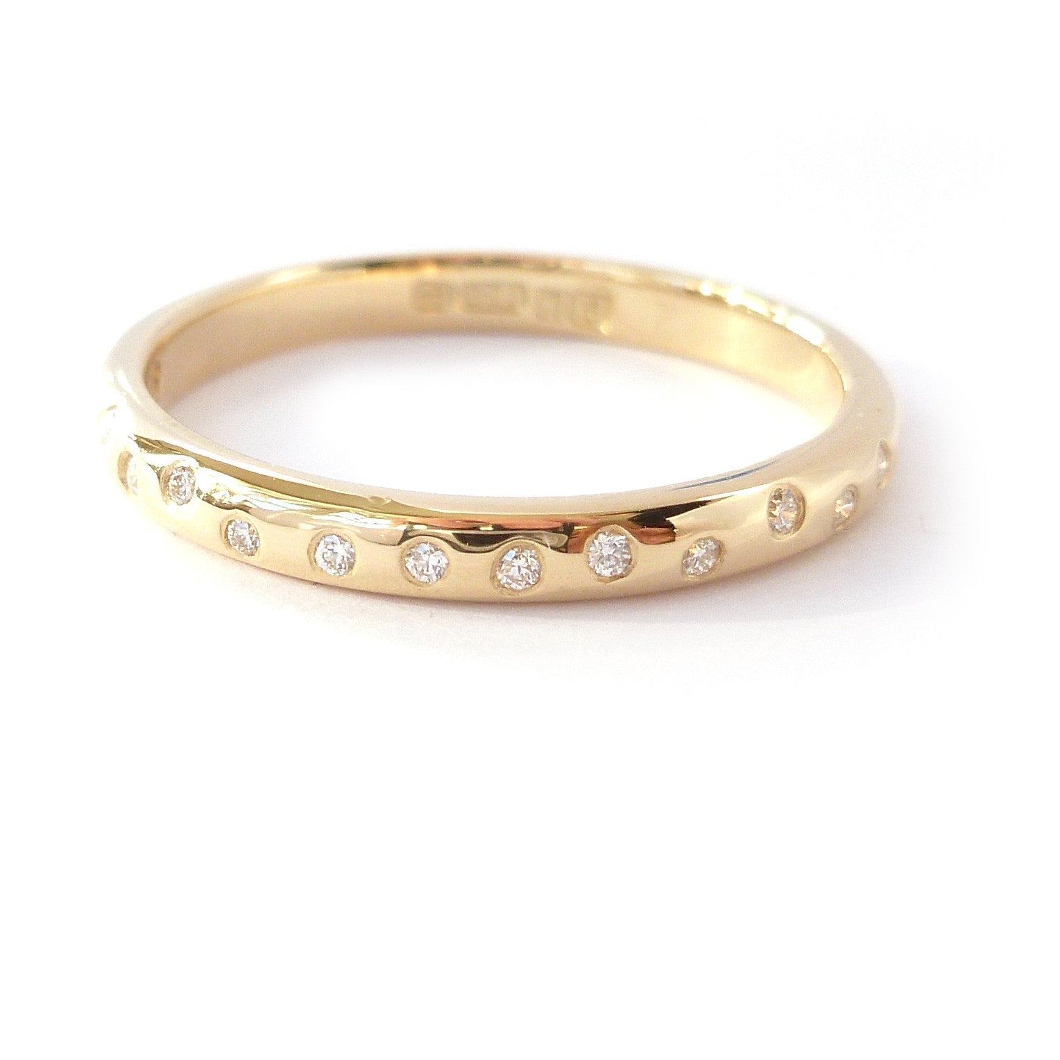 Contemporary palladium, diamond engagement, wedding, anniversary ring ...