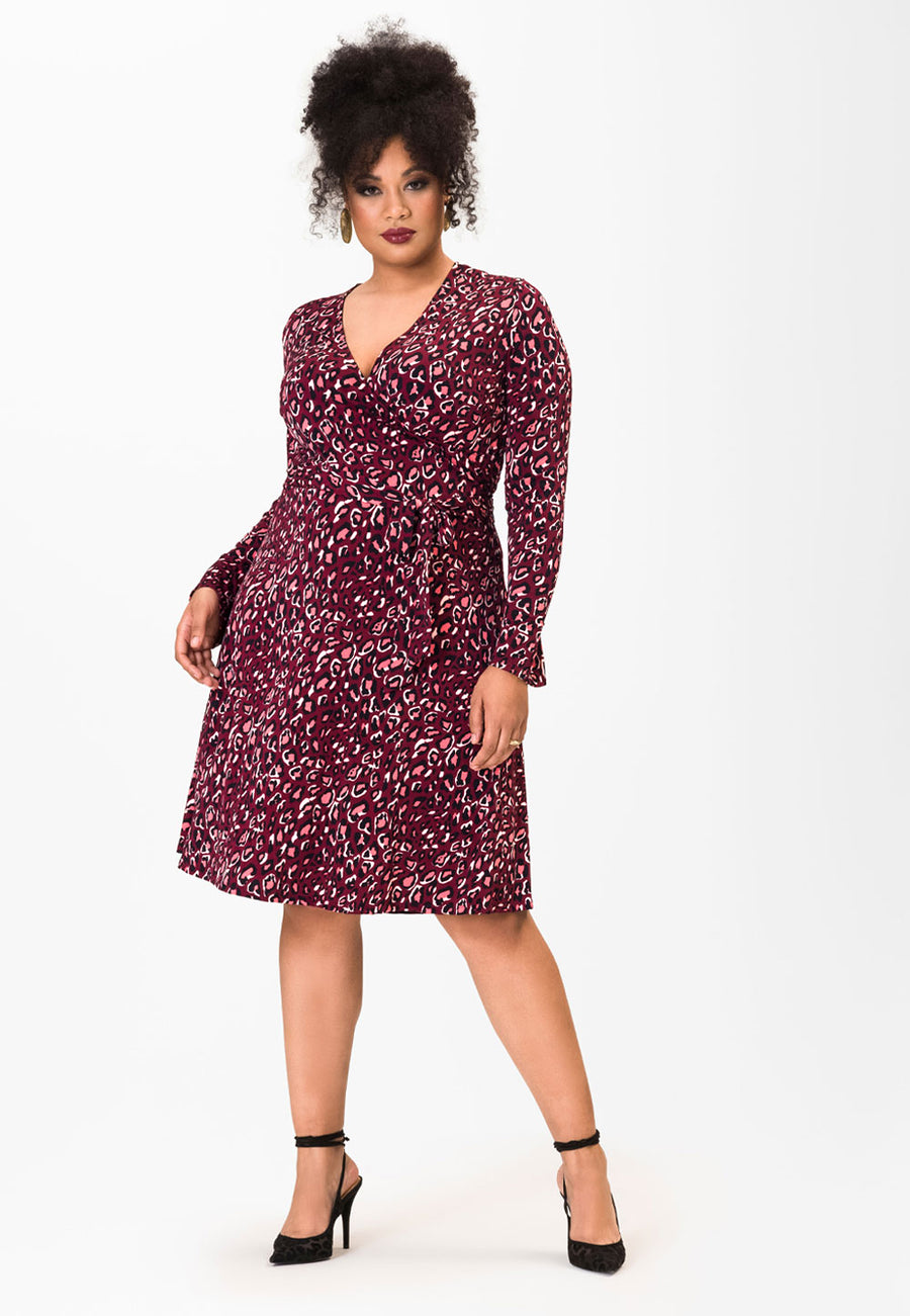 Cheetah Wrap Dress Sale Online, UP TO ...