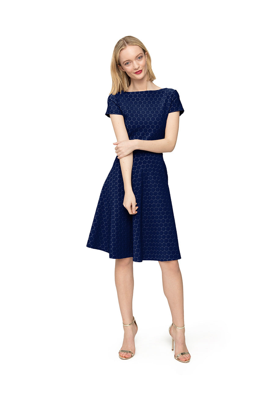 classic navy dresses