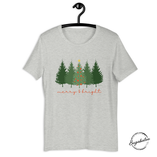 Merry & Bright Christmas Trees T-Shirt