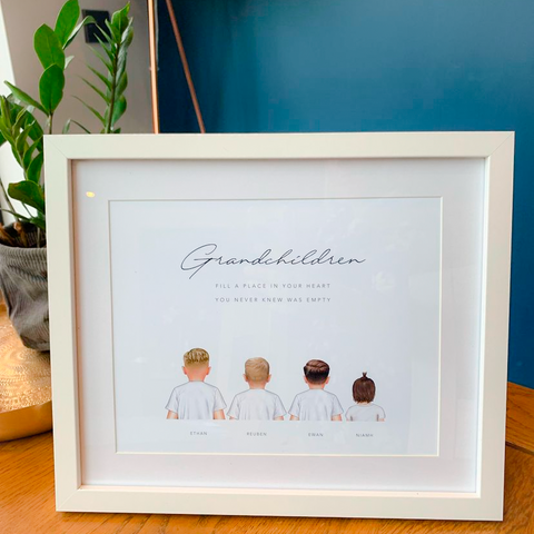 Customised print for grandmother from grandchildren