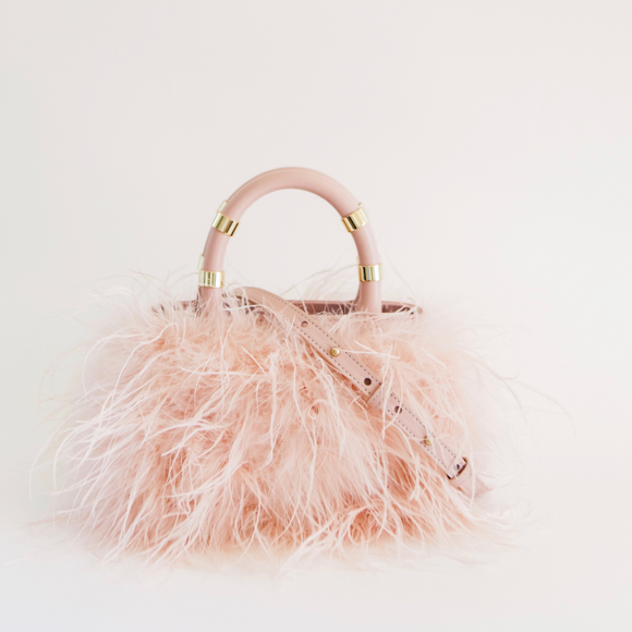 EMILY OSTRICH FEATHER BAG –