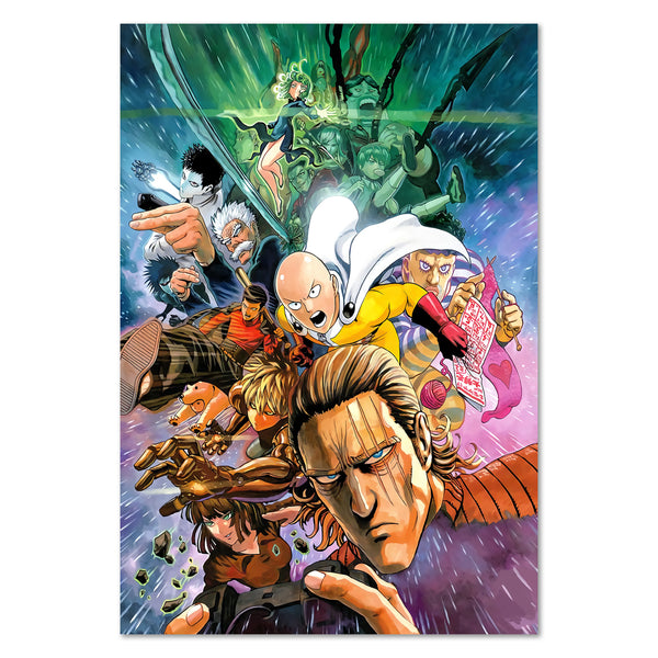 One Punch Man Anime Poster - The Heroes Artwork | Pira Boxes – Pira Pira  Boxes