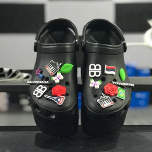 balenciaga crocs charms