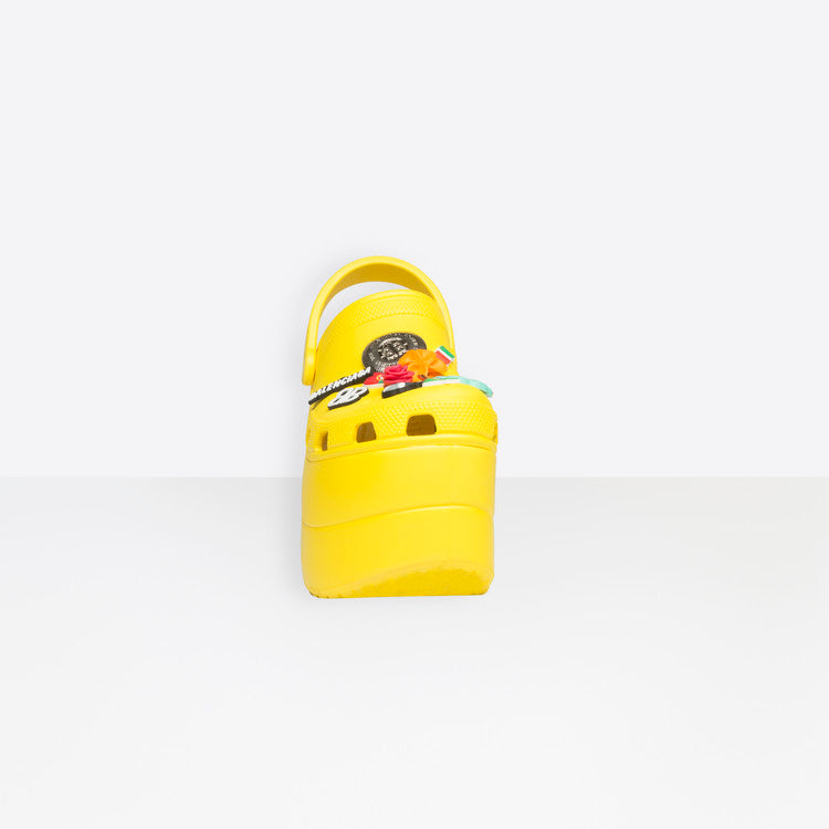 balenciaga crocs yellow