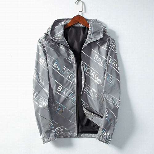 balenciaga windbreaker silver