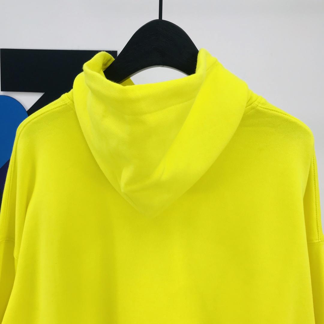 balenciaga yellow hoodie