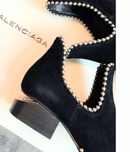 balenciaga boots black