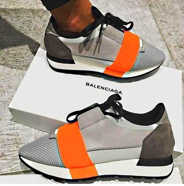 balenciaga runner orange